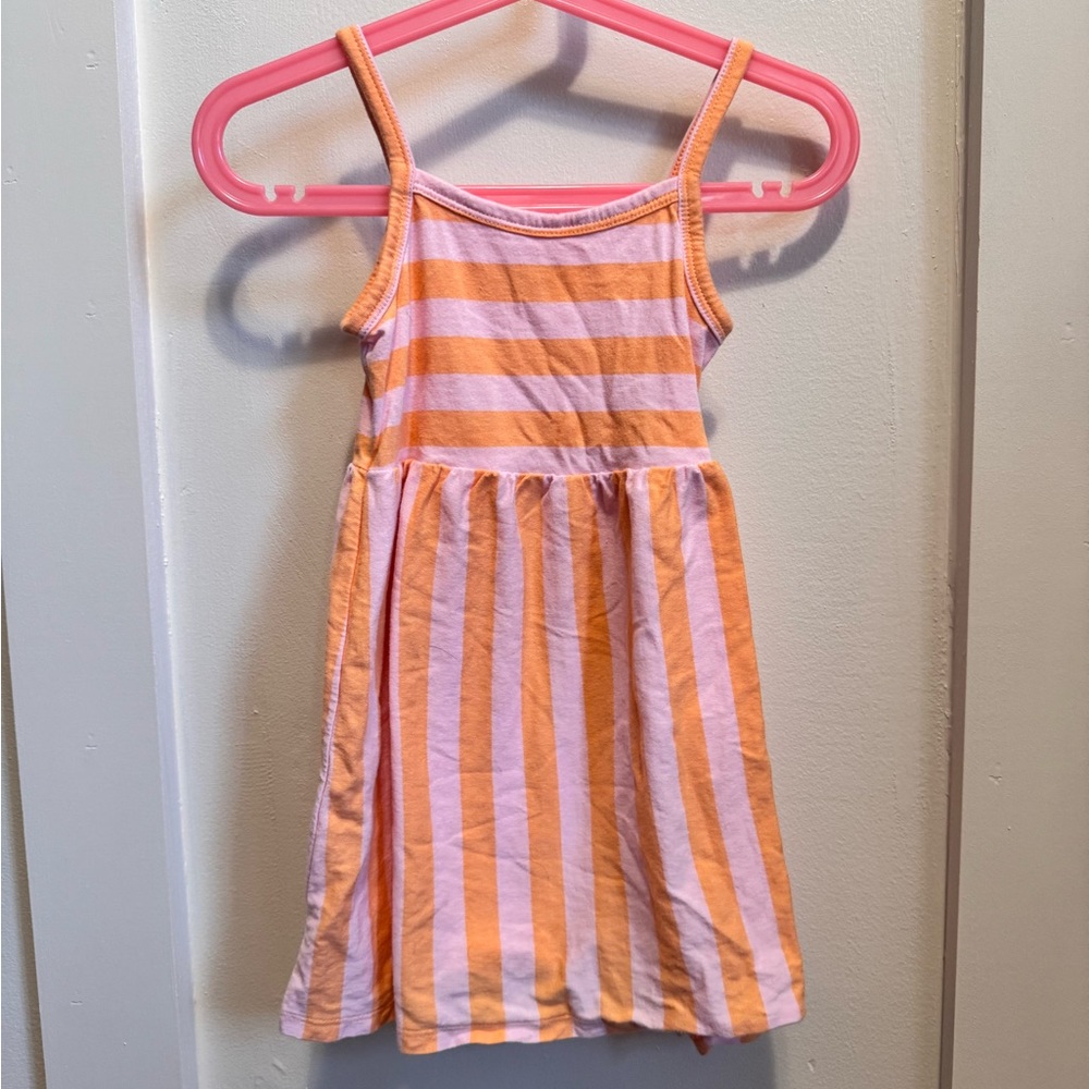 Old Navy Pink and Orange Striped Dress